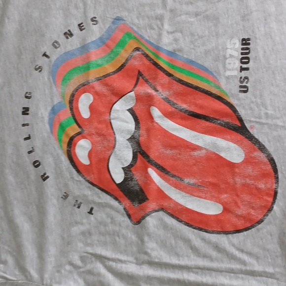 The Rolling Stones 1975 US Tour T-shirt NWT - Picture 2 of 8